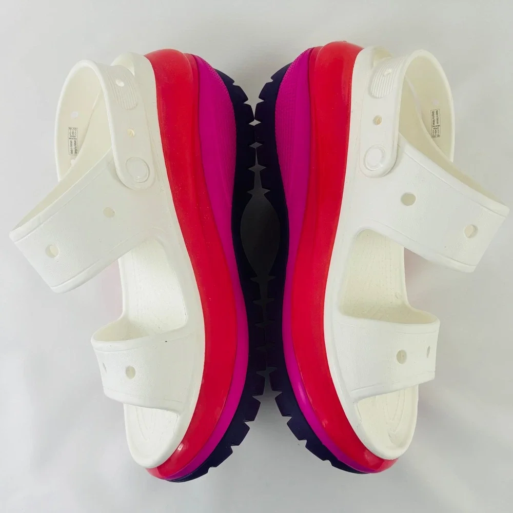 Crocs Classic Mega Crush Sandal High Heel Limited Edition Pink Purple W10 | M8